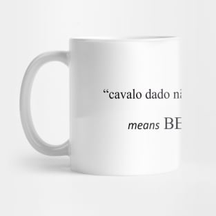 brazilian sayings - GRATEFUL Mug